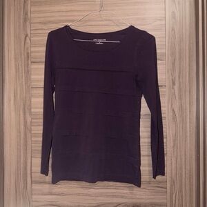 Ann Taylor Women's Dark Long Sleeve Tee
